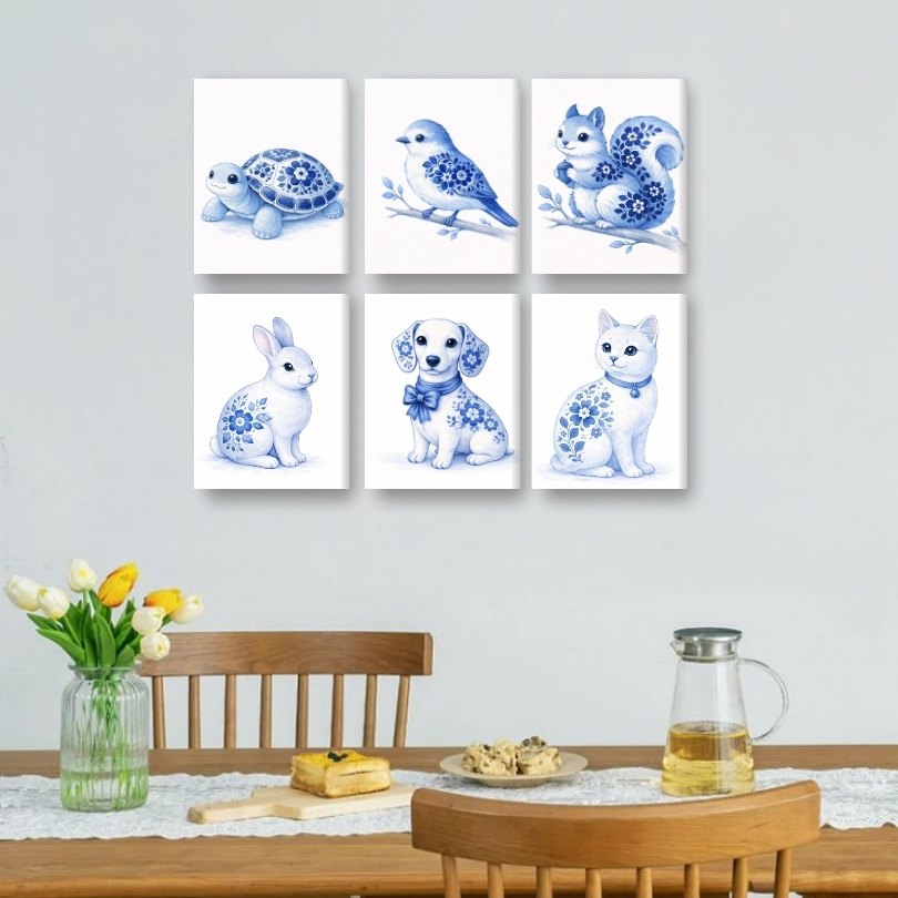 Delft Blue Animal Friends | Mini Set - Detail 2