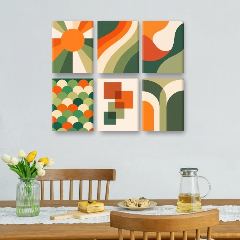 Retro Rainbow Geometrics - Detail 2