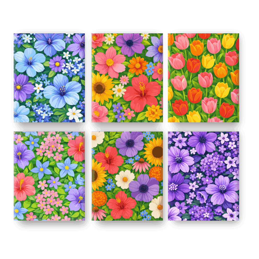 Vibrant Bloom Fields - Paint by Numbers Kit