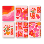 Love & Floral Abstract - Paint by Numbers Kit