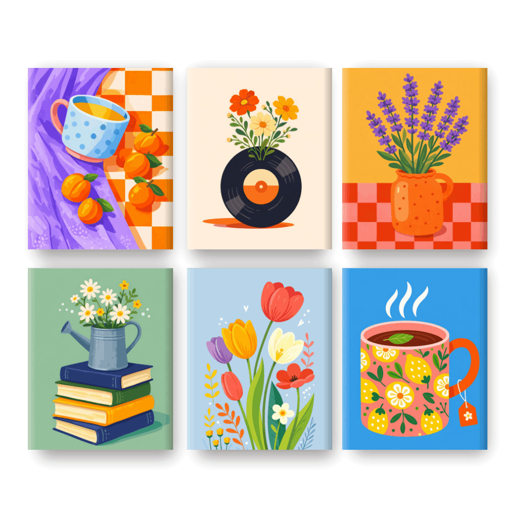 Cozy Floral Moments - Paint by Numbers Kit