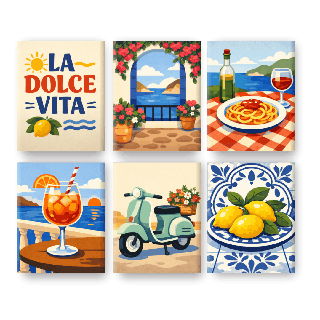 La Dolce Vita Vibes - Paint by Numbers Kit