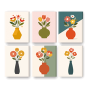 Elegant Floral Vases - Paint by Numbers Kit