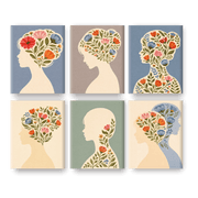 6 Mini Paintings - Mindful Blossoms - Paint by Numbers Kit