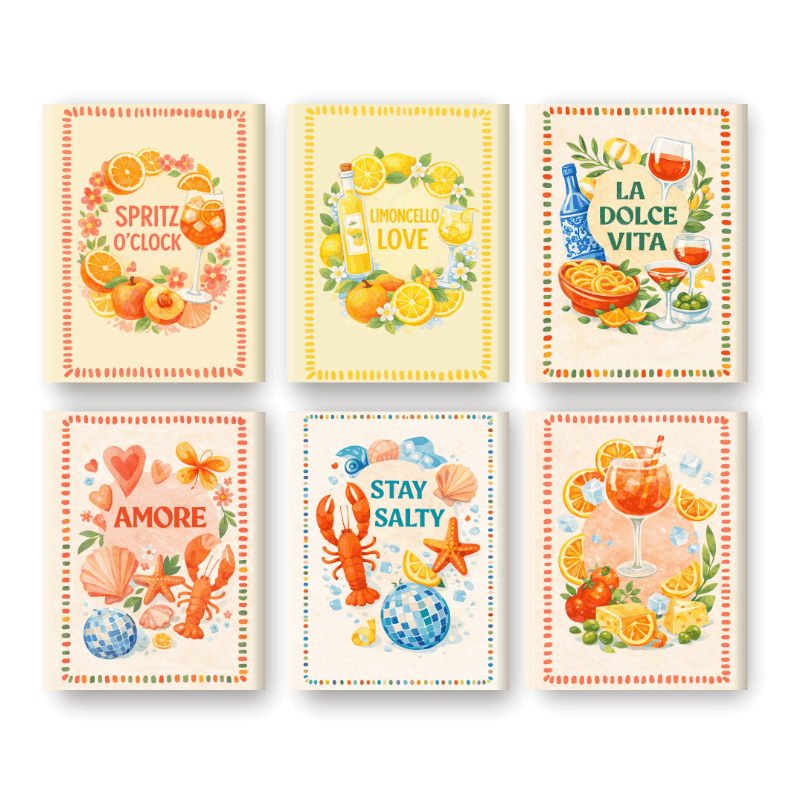 Limoncello & Aperol Cheers - Paint by Numbers Kit