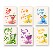 Zesty Cocktail Quotes - Paint by Numbers Kit