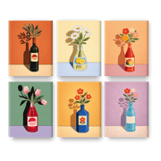 6 Mini Paintings - Blooming Bottle - Paint by Numbers Kit