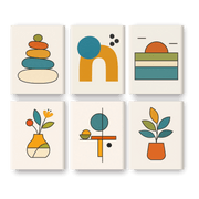 Scandinavian Shapes & Nature - Paint by Numbers Kit