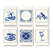 Delft Blue Elegance: Miniature Masterpieces - Paint by Numbers Kit