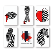 6 Mini Aesthetic Vibes - Paint by Numbers Kit