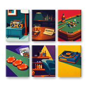 Nightlife & Game Night - Paint by Numbers Kit