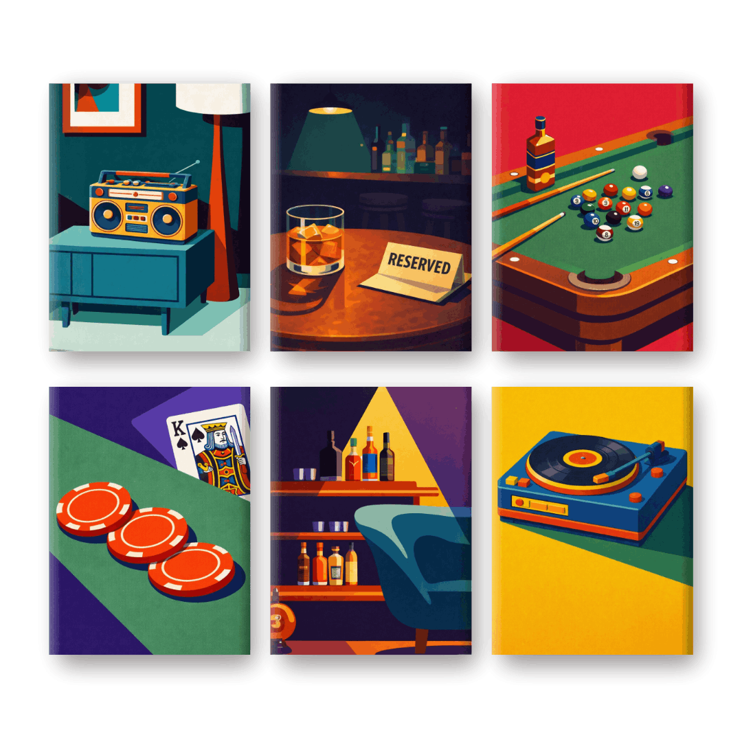 Nightlife & Game Night - Paint by Numbers Kit