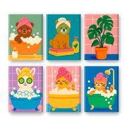 Bath Time Animal Pals - Paint by Numbers Kit