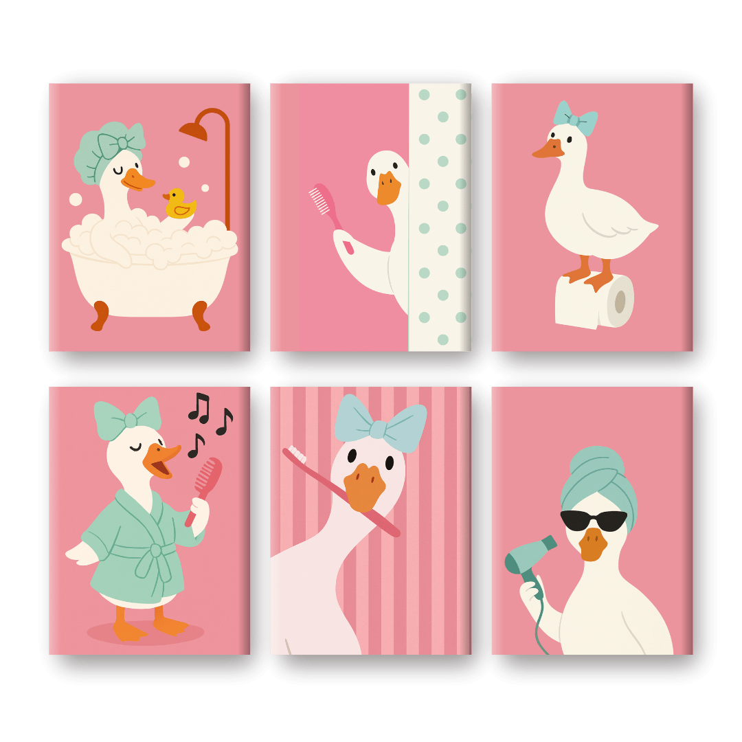 Whimsical Goose Bath Time - Paint by Numbers Kit