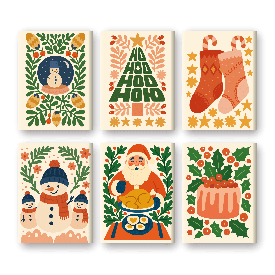Festive Christmas Joy Set - Paint by Numbers Kit