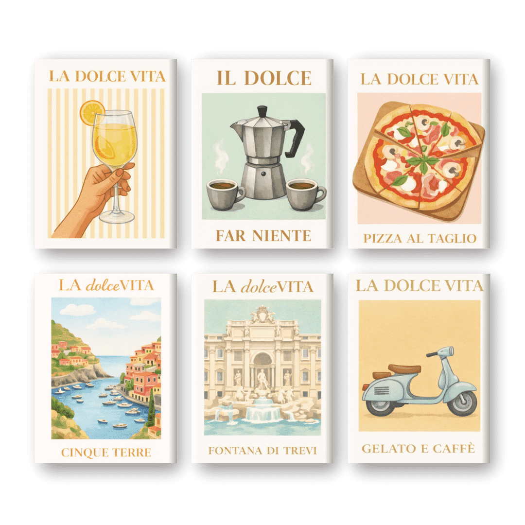 Italy in a Frame Mini Set - Paint by Numbers Kit