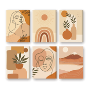 Boho Chic Mini Paintings Set - Paint by Numbers Kit
