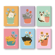 Cats & Flowers Mini Collection - Paint by Numbers Kit