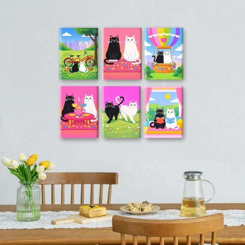 Cats in Love | Mini Art Collection - Detail 2
