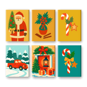 Santa's Joy: Mini Holiday Cheer - Paint by Numbers Kit