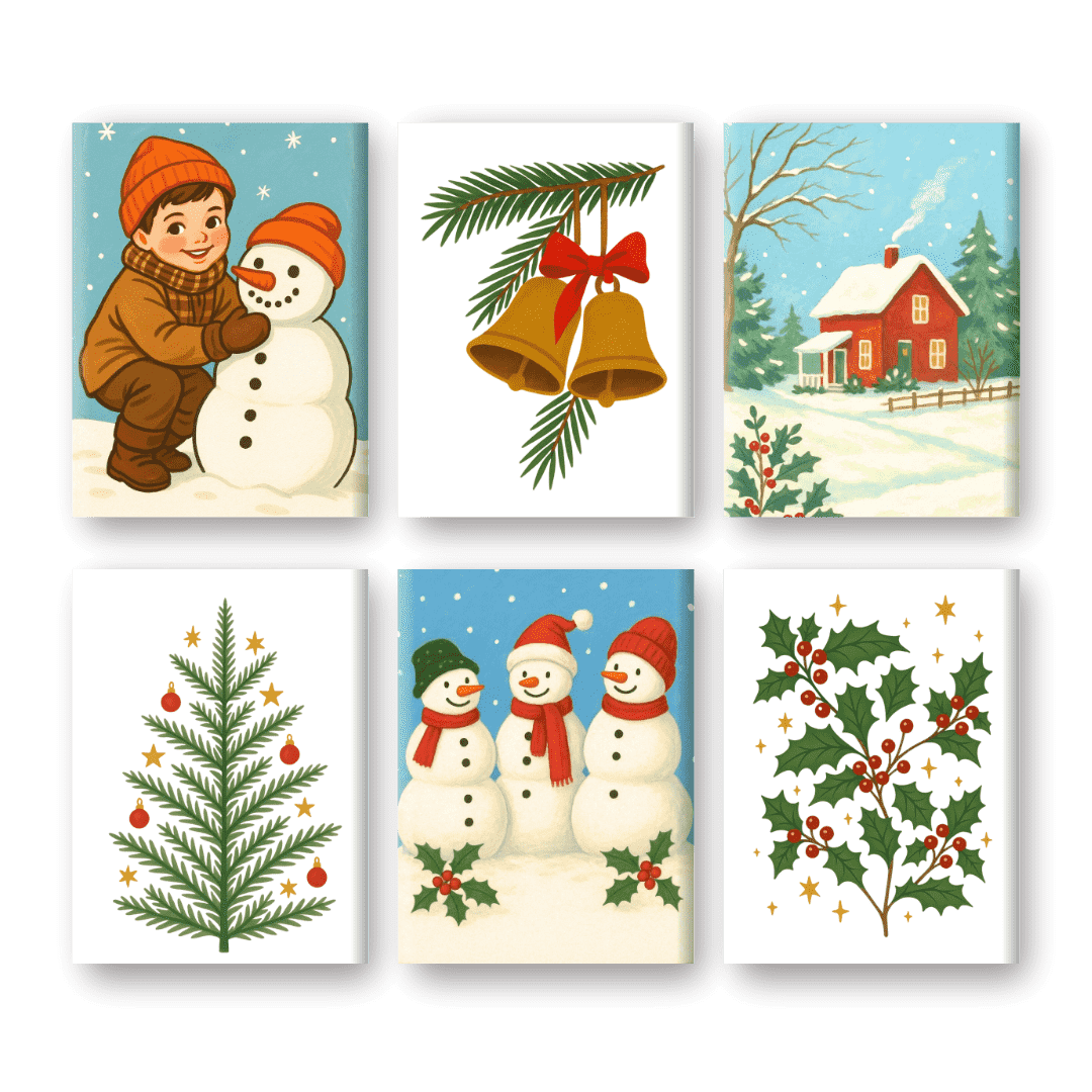 Christmas Nostalgia: Mini Scene Set - Paint by Numbers Kit