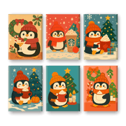 Penguin Winter Wonderland - Paint by Numbers Kit