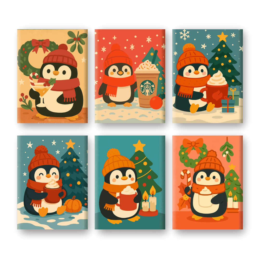 Penguin Winter Wonderland - Paint by Numbers Kit
