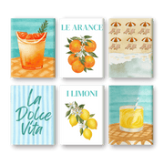 Citrus & Coastal Vibes | Mini Set - Paint by Numbers Kit