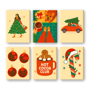 Cocoa & Cozy Christmas Scene - Paint by Numbers Kit