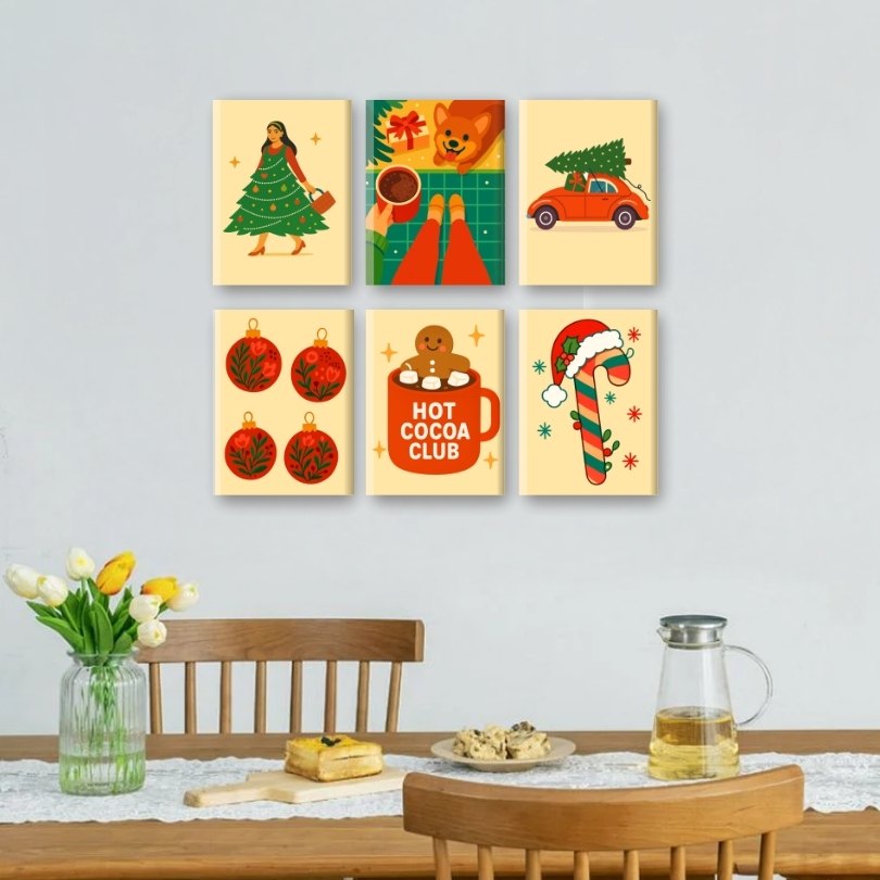 Cocoa & Cozy Christmas Scene - Detail 2