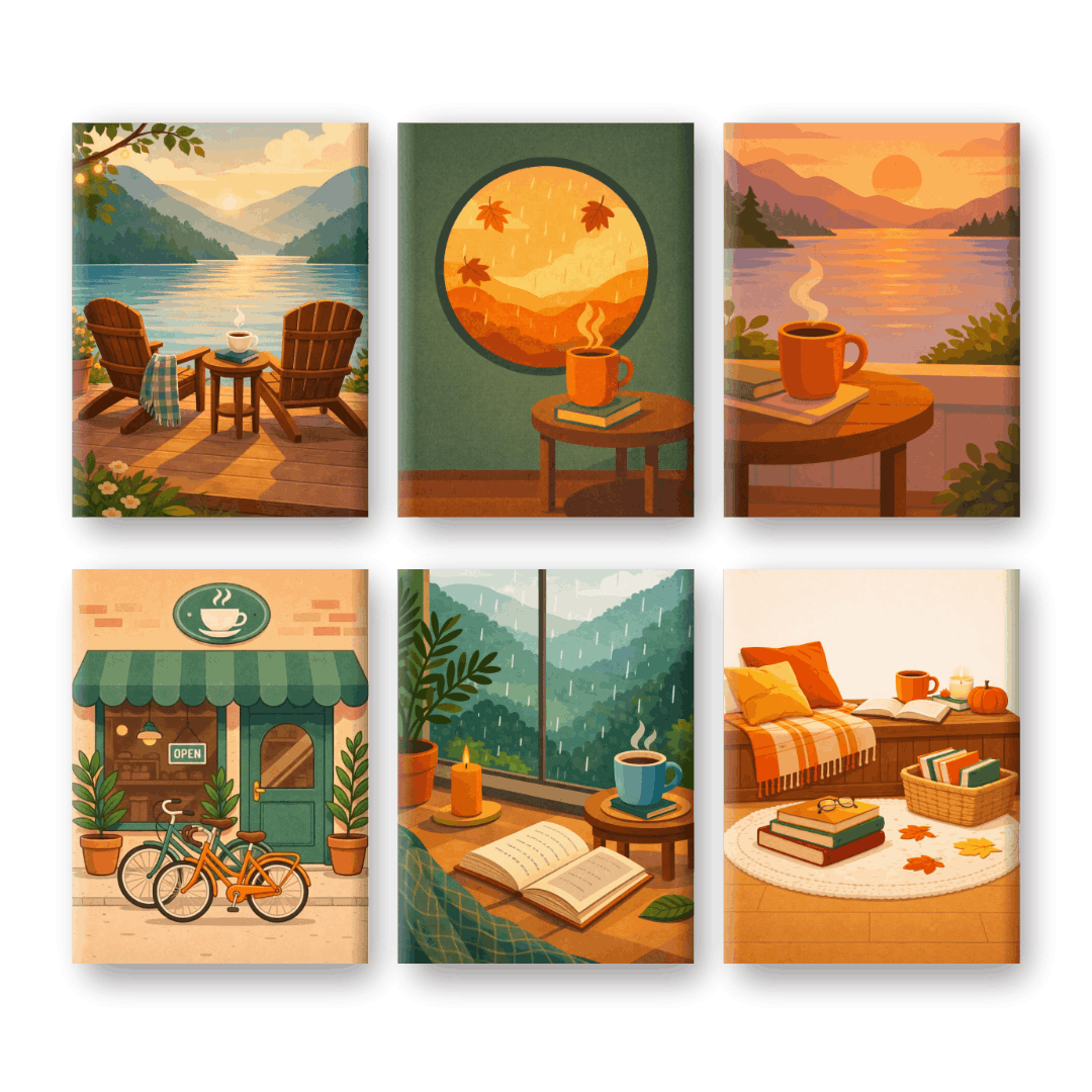 Serene Coffee Breaks - Paint by Numbers Kit