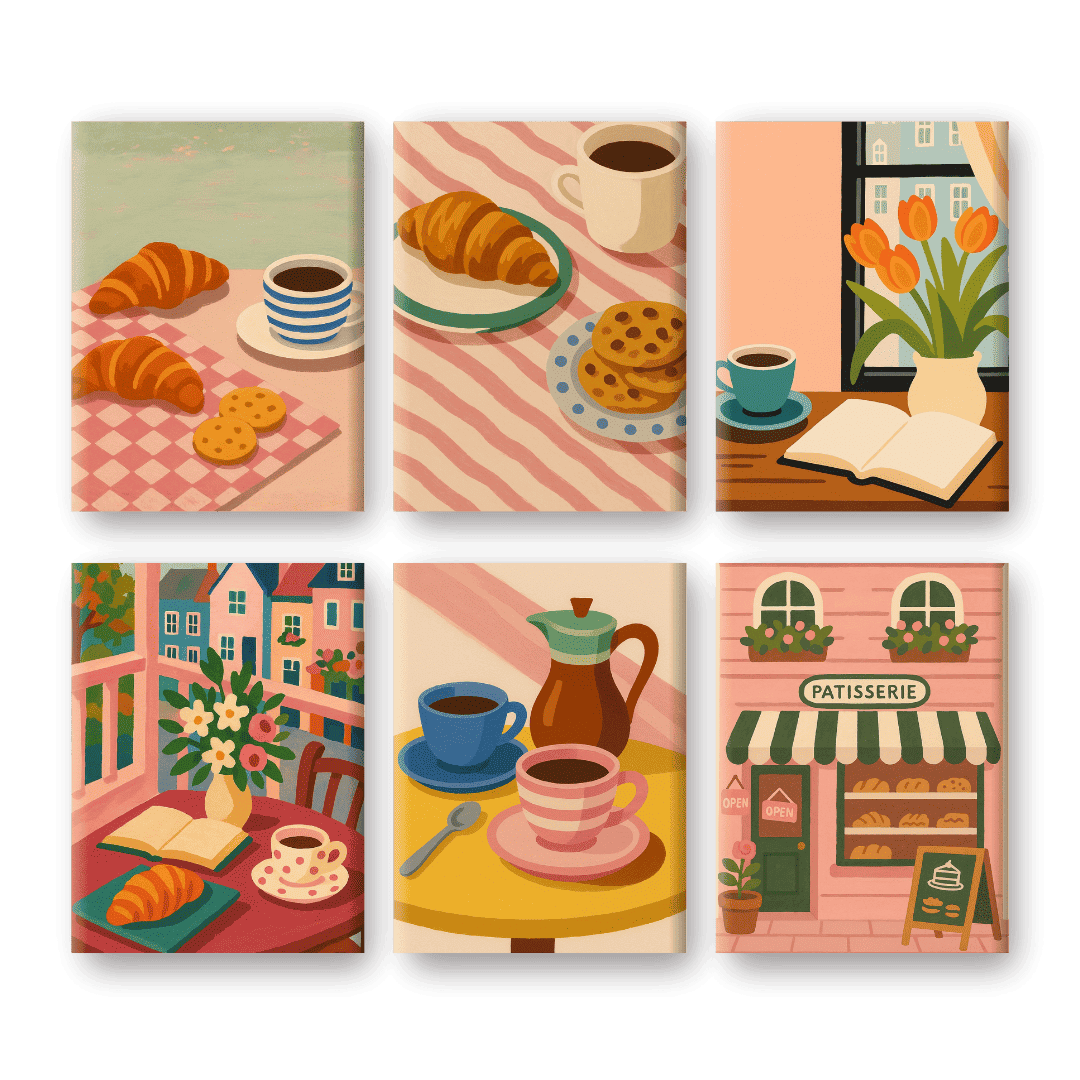 Breakfast & Coffee Delights - Paint by Numbers Kit