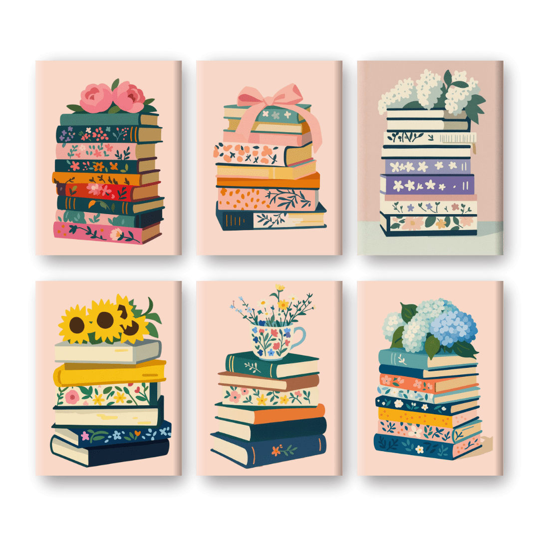Colorful Tales in Books - Paint by Numbers Kit