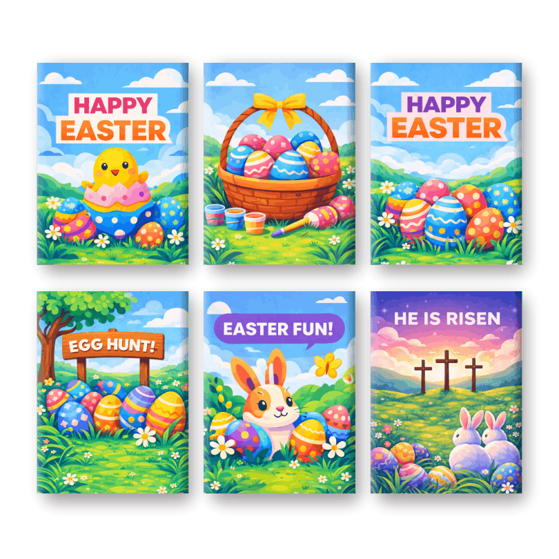 Festive Easter Joy Set - Paint by Numbers Kit
