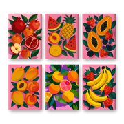6 Mini Paintings - Tropical Fruit Palette - Paint by Numbers Kit