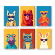 Wild & Cool: Animal Collection - Paint by Numbers Kit