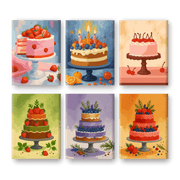 Sweet Celebrations & Delicious Cakes - Paint by Numbers Kit
