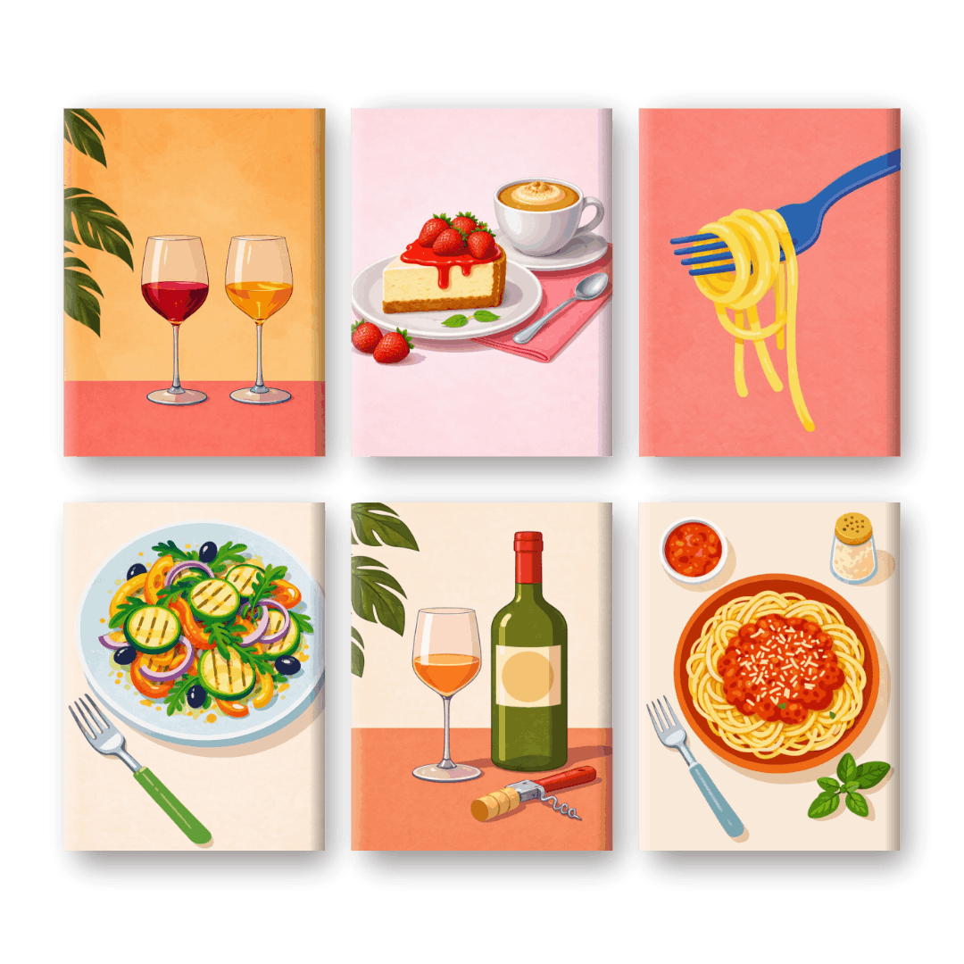 Elegant Dinner & Wine Scene - Paint by Numbers Kit