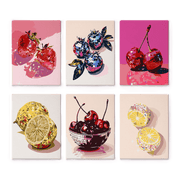 6 Mini Paintings - Fruit Fiesta - Paint by Numbers Kit