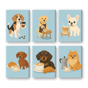 Dog & Coffee Moments Mini Set - Paint by Numbers Kit