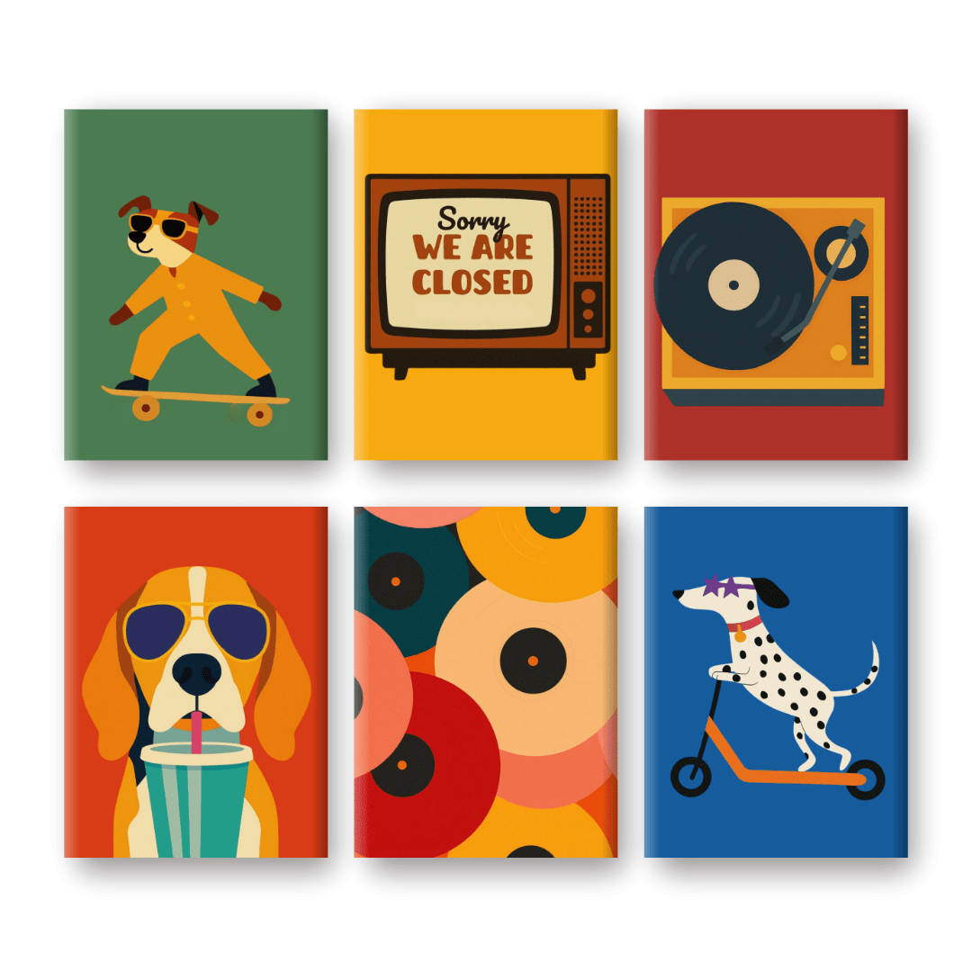 Disco Dogs: Funky Fun Scene - Paint by Numbers Kit