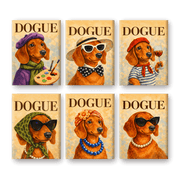 6 Mini Canine Charm - Paint by Numbers Kit