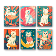 Elegant Feline Portraits - Paint by Numbers Kit
