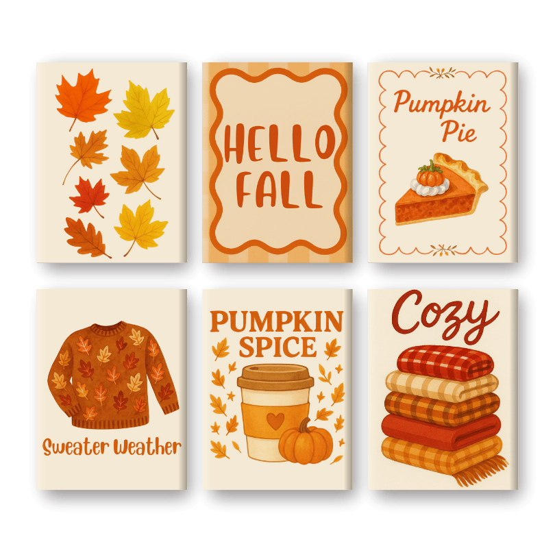 Cozy Autumn Vibes: Mini Set - Paint by Numbers Kit