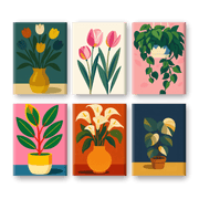 Flowers & Greenery Delight - Paint by Numbers Kit