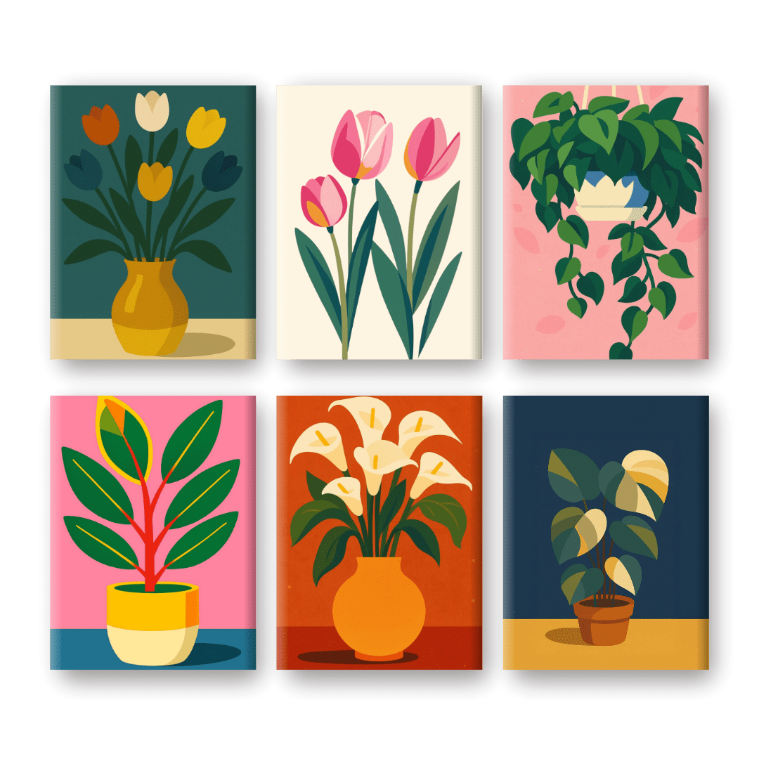 Flowers & Greenery Delight - Paint by Numbers Kit