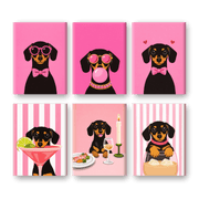 Pink Dachsund Charm | Paint by Number - Paint by Numbers Kit