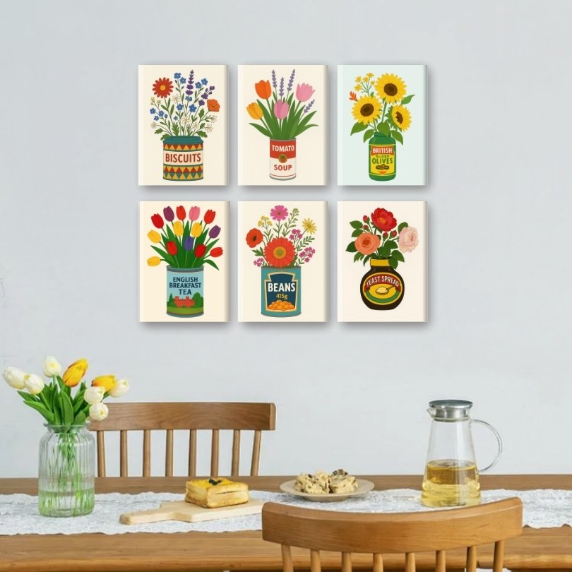 Spring Blooms in Cans - Detail 2