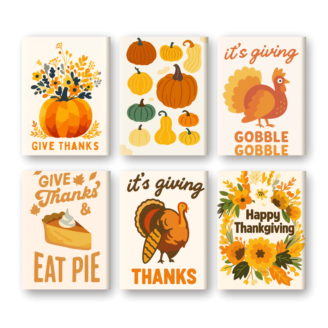 Festive Thanksgiving Joy - Paint by Numbers Kit
