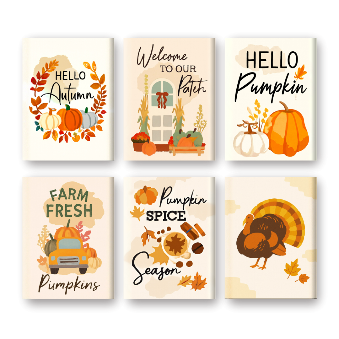 Autumn Pumpkin Bliss Set - Paint by Numbers Kit